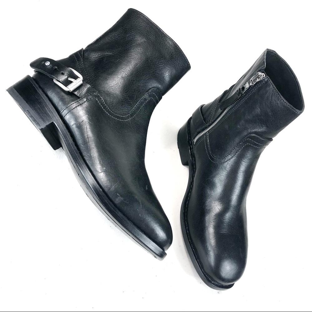 Rag & Bone New York Black Ankle Boots Size 36